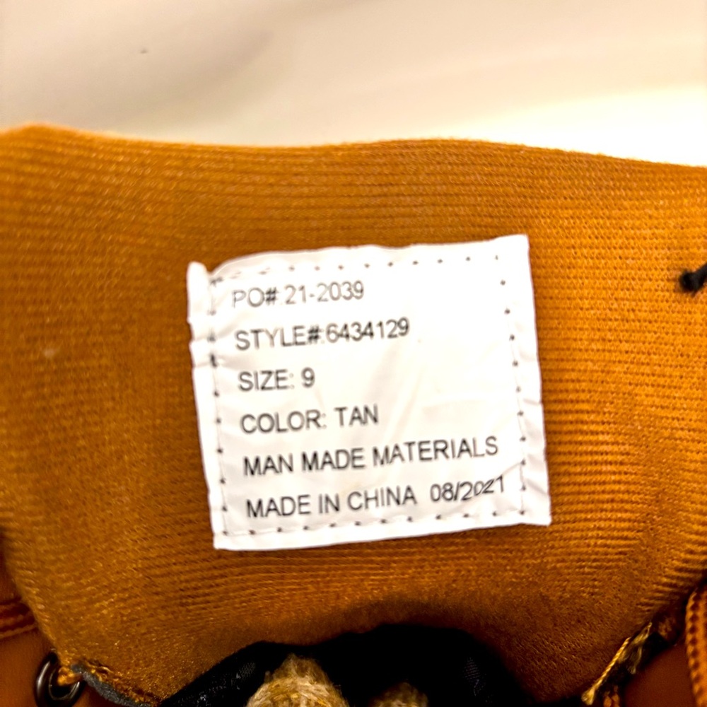 ITASCA 3M Snow Boots Thinsulate Waterproof Tan Brown & Black Lace-Up Sz 9 Shoes - Picture 5 of 7